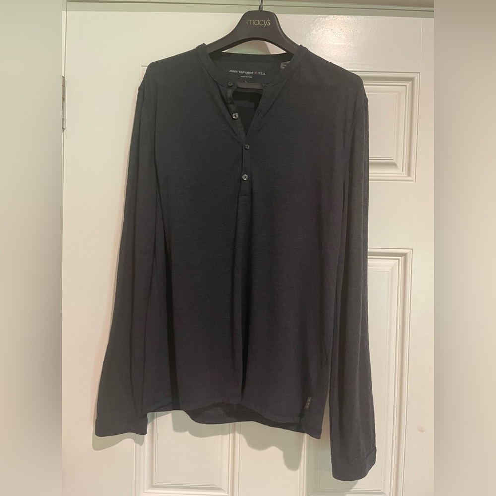 John Varvatos USA long sleeve Henley